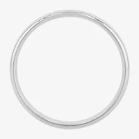 Personalized 4mm Comfort Fit Domed Sterling Silver Wedding Band