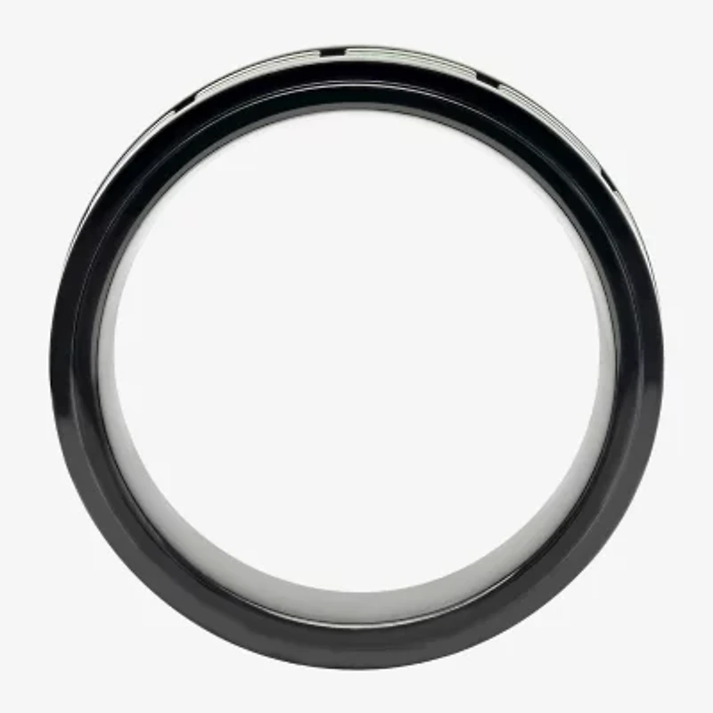 8mm Stainless Steel Black Band