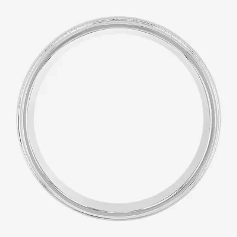 Mens 8MM 14K Gold Over Silver Sterling Wedding Band