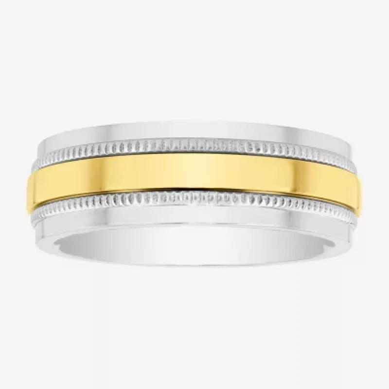 Mens Wedding Band, 8mm Comfort Fit