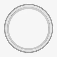 Mens Channel-Set Diamond Ring Stainless Steel