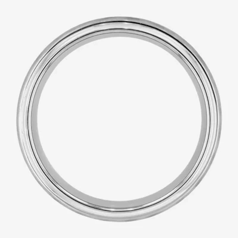 Mens Tungsten Carbide Hammered Wedding Band