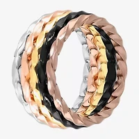 Womens Stainless Steel Wedding Ring Set