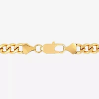 Mens Yellow Stainless Steel Figaro Chain
