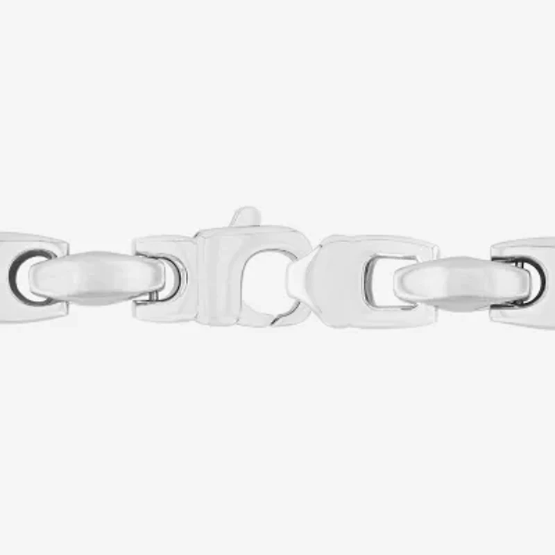 Mens Stainless Steel Puff Mariner 24" Necklace