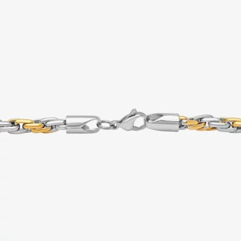 Mens Stainless Steel 24 Inch Link Chain Necklace