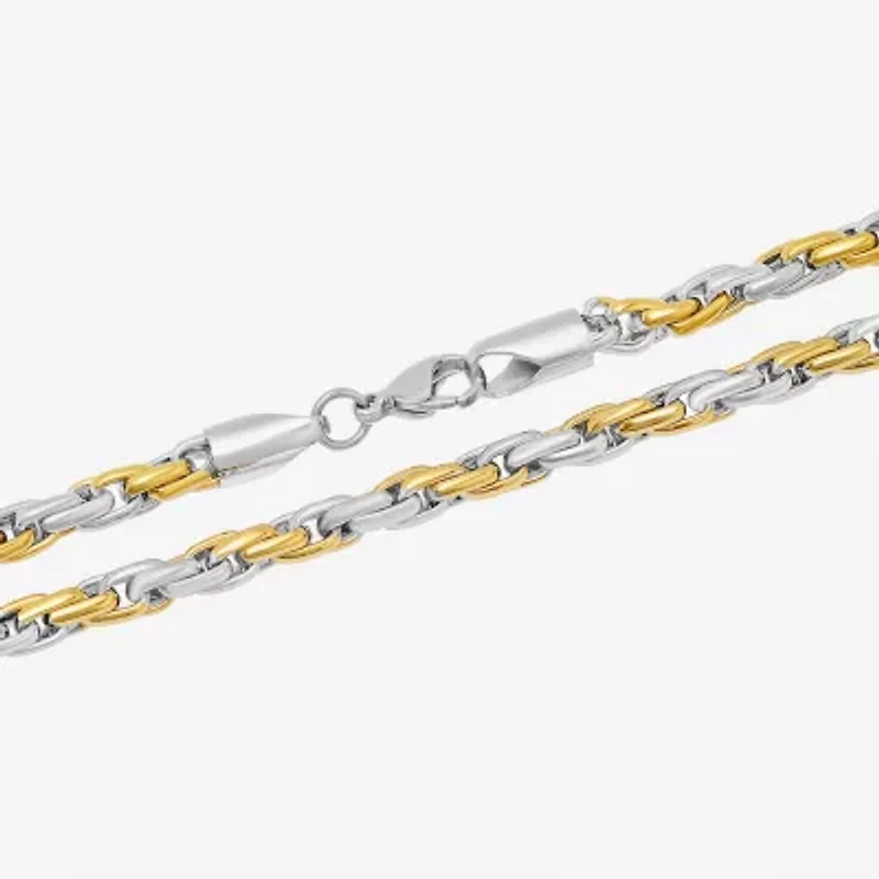 Mens Stainless Steel 24 Inch Link Chain Necklace