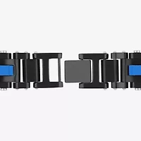 Mens Stainless Steel 8 1/2 Inch Solid Link Chain Bracelet