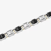 8 5/8 Inch Stainless Steel Solid Link Bracelet