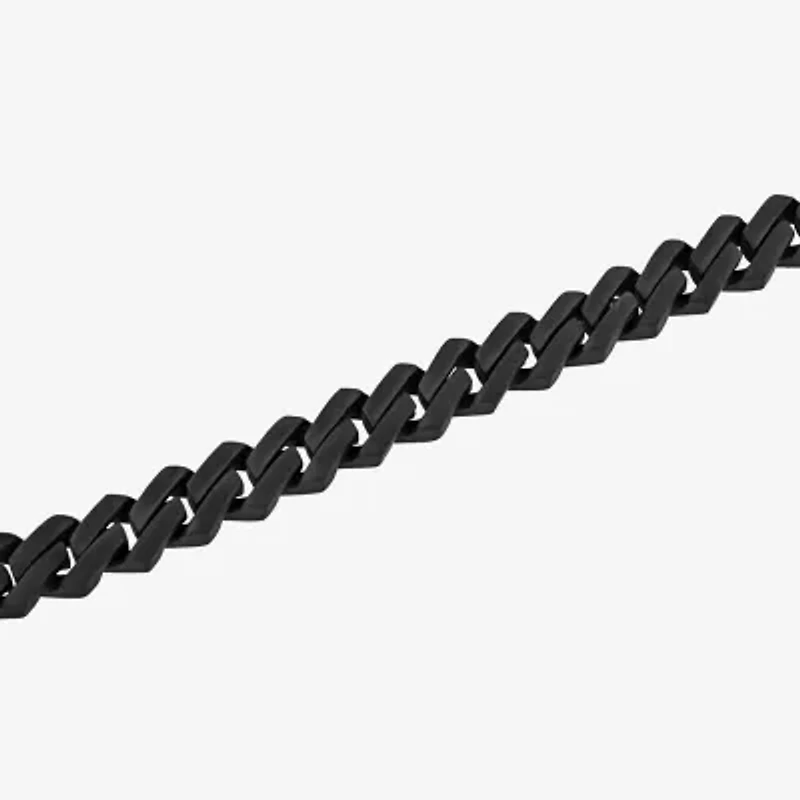 Mens Stainless Steel 8 3/4 Inch Link Bracelet