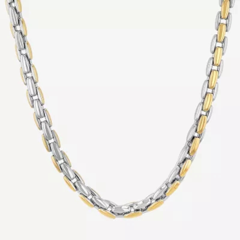 Men's Horseshoe Link Necklace Stainless Steel