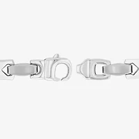 Mens Stainless Steel Solid Link Bracelet