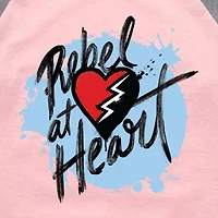 Big Kid Girls Crew Neck 3/4 Sleeve Descendants T-Shirt