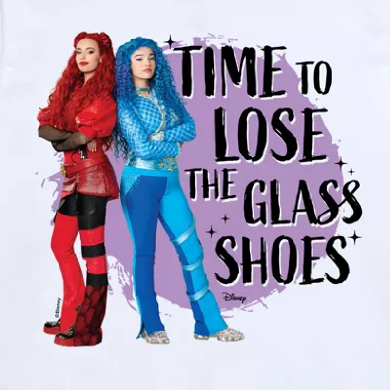 Big Kid Girls Crew Neck Short Sleeve Descendants T-Shirt