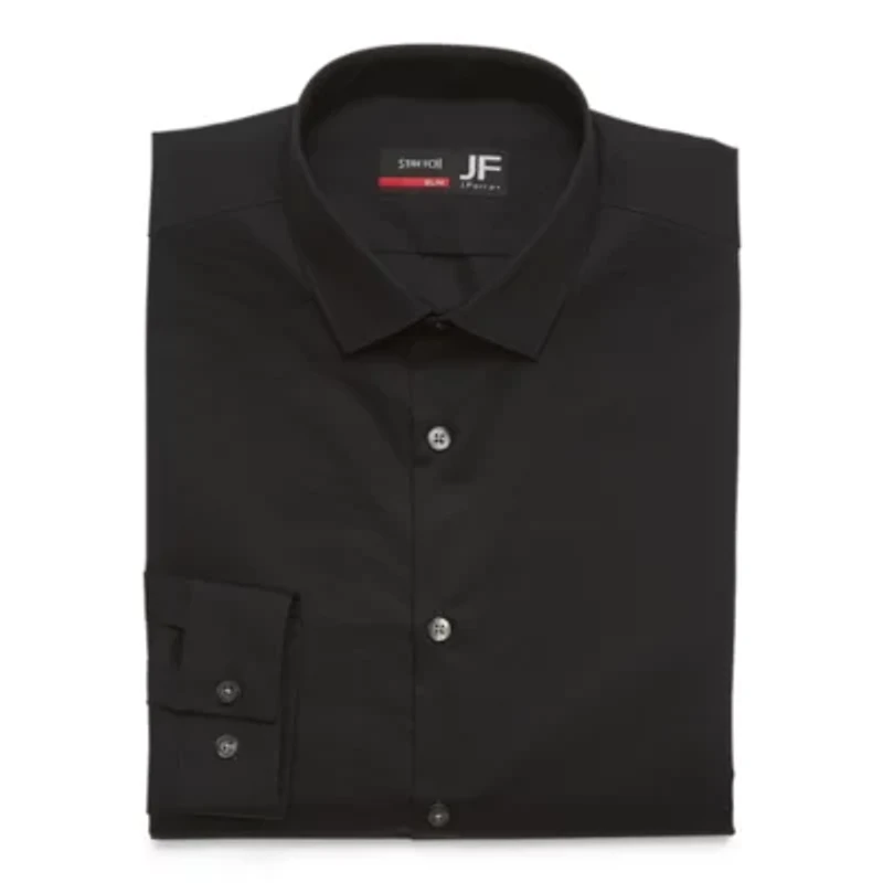 J. Ferrar Ultra Comfort Slim-Tall Long Sleeve Dress Shirt