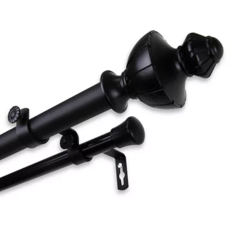 Rod Desyne Jerome 1" Double Adjustable Curtain