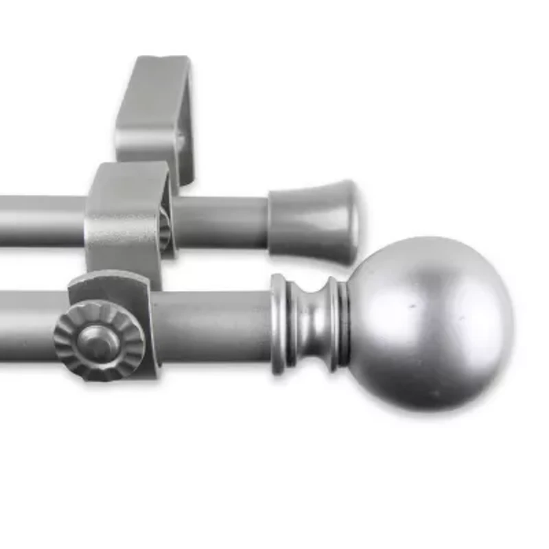 Rod Desyne Luna ⅝" Adjustable Double Curtain