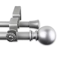 Rod Desyne Luna ⅝" Adjustable Double Curtain