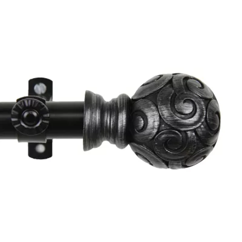 Rod Desyne Bonbon 13/16" Adjustable Curtain
