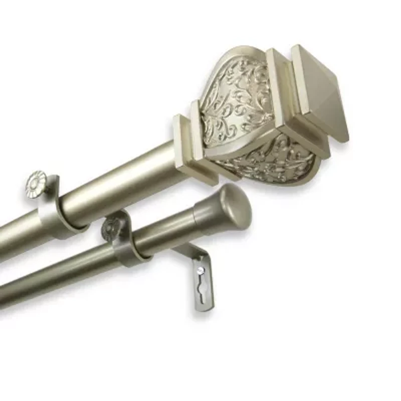 Rod Desyne Margot 1" Adjustable Double Curtain