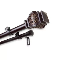 Rod Desyne Margot 1" Adjustable Double Curtain