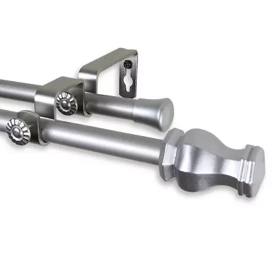 Rod Desyne Emelia ⅝" Adjustable Double Curtain