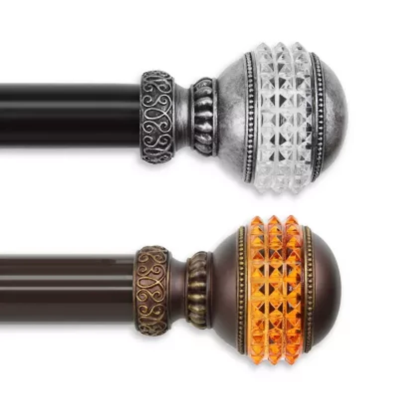 Rod Desyne Gemstone 1 1/2 Adjustable Curtain