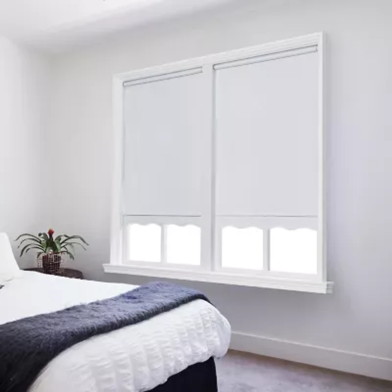 Paige Cut-to-Width Cordless Blackout Fringed Roller Shade