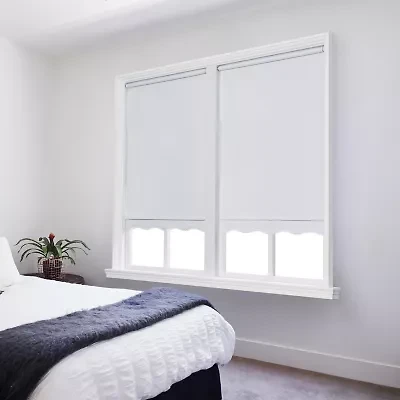 Paige Cut-to-Width Cordless Blackout Fringed Roller Shade