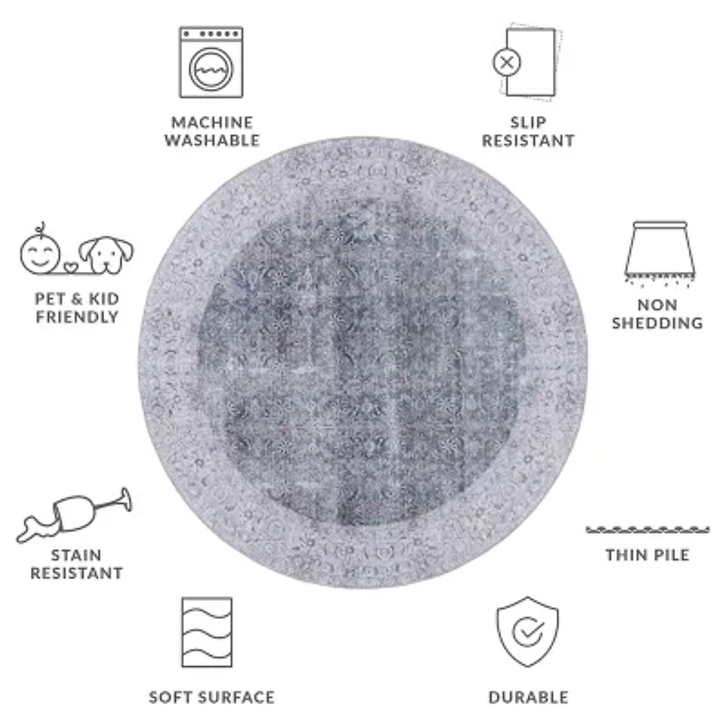 Safavieh Tucson Mary 6'X6' Indoor Round Area Rug