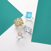Effy Final Call  Womens Genuine Gemstone & White Sapphire Sterling Silver Cocktail Ring