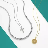 Effy  Womens 1/4 CT. T.W. Natural Diamond 14K Gold 18 Inch Pendant Necklace