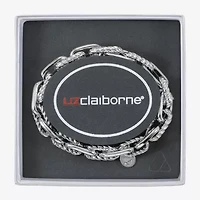 Liz Claiborne Textured Link Womens Stretch Bracelet