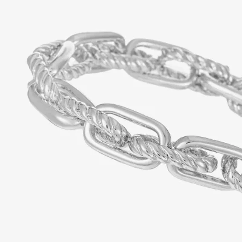 Liz Claiborne Textured Link Womens Stretch Bracelet
