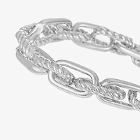 Liz Claiborne Textured Link Womens Stretch Bracelet
