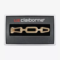 Liz Claiborne Link Womens Rectangular Bangle Bracelet