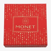 Monet Jewelry Gold Tone Red Cardinal Gold Tone Compact Mirror
