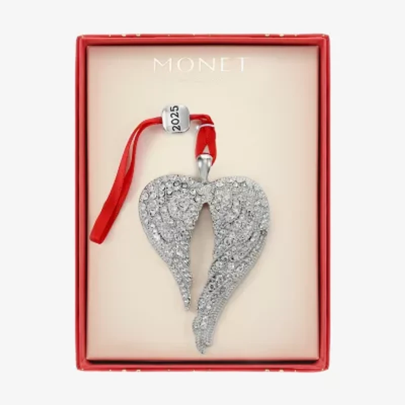 Monet Jewelry Silver Tone Christmas Ornament