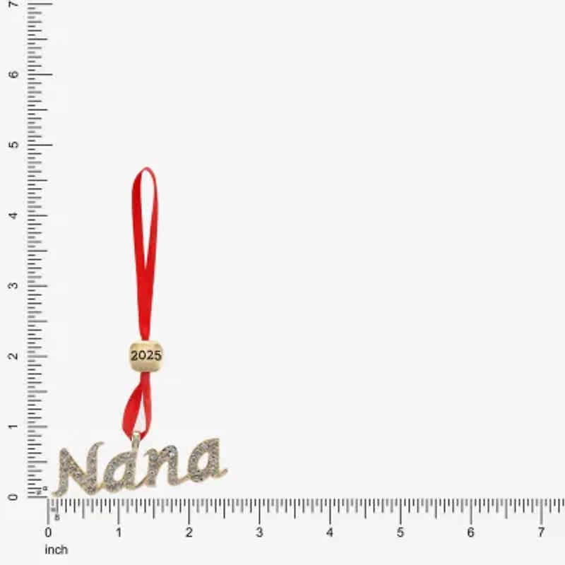 Monet Jewelry Gold Tone Nana Christmas Ornament