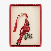 Monet Jewelry Gold Tone Red Cardinal Christmas Ornament