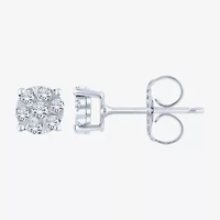 (G, Si2) 1/4 CT. T.W. Lab Grown White Diamond 10K Gold 5.5mm Stud Earrings