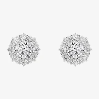 Grown Gorgeous (F,Vs2) 2 1/10 CT. T.W. Lab White Diamond 14K Gold 10.2mm Round Stud Earrings