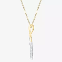 Floating Diamonds (F, Vs2) Womens 1 CT. T.W. Lab Grown White Diamond 14K Gold 18 Inch Pendant Necklace