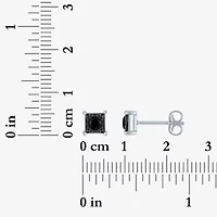 1/4 CT. T.W. Natural White Diamond Sterling Silver 7.2mm Stud Earrings