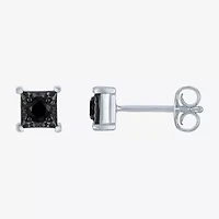 1/4 CT. T.W. Natural White Diamond Sterling Silver 7.2mm Stud Earrings