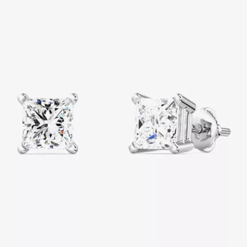 1 3/8 CT. T.W. Lab-Grown (G / Si1-Si2) Diamond Princess-cut Stud Earrings 10K or 14K Gold