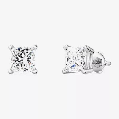 1 3/8 CT. T.W. Lab-Grown (G / Si1-Si2) Diamond Princess-cut Stud Earrings 10K or 14K Gold