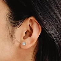 1 3/8 CT. T.W. Lab-Grown (G / Si1-Si2) Diamond Princess-cut Stud Earrings 10K or 14K Gold