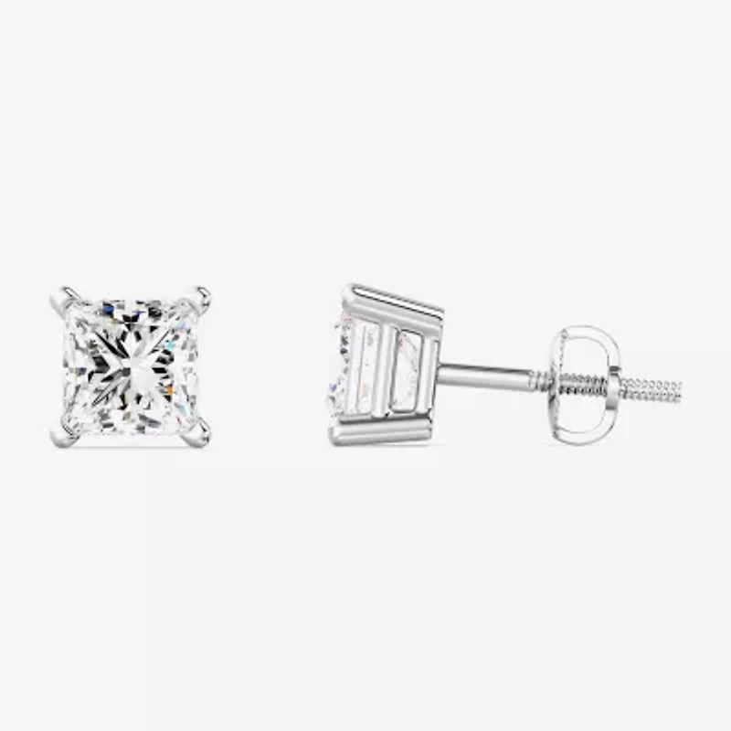 1 3/8 CT. T.W. Lab-Grown (G / Si1-Si2) Diamond Princess-cut Stud Earrings 10K or 14K Gold