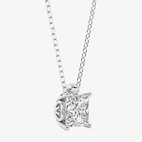 Grown Gorgeous (F,Vs2) Womens 1 1/8 CT. T.W. Lab-Grown Diamond 14K Gold or Platinum 18 Inch Princess Pendant Necklace